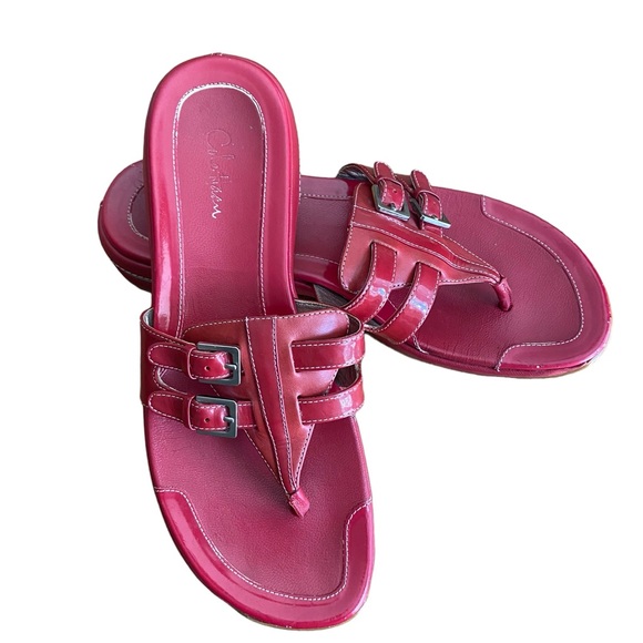 Cole Haan Shoes - NIKE AIR for Cole Haan Red Thong Sandal Size 8 1/2